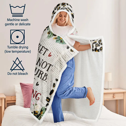 Leopard My Reading Blanket - Personalized Wearable Hooded Blanket