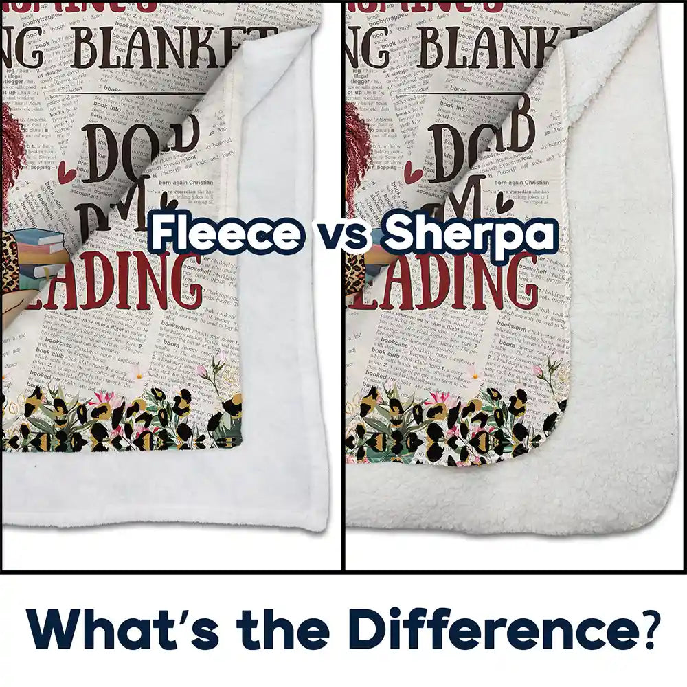 Leopard My Reading Blanket - Personalized Fleece Blanket, Sherpa Blanket