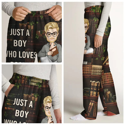 Just A Girl Who Loves Books - Personalized Pajama Pants