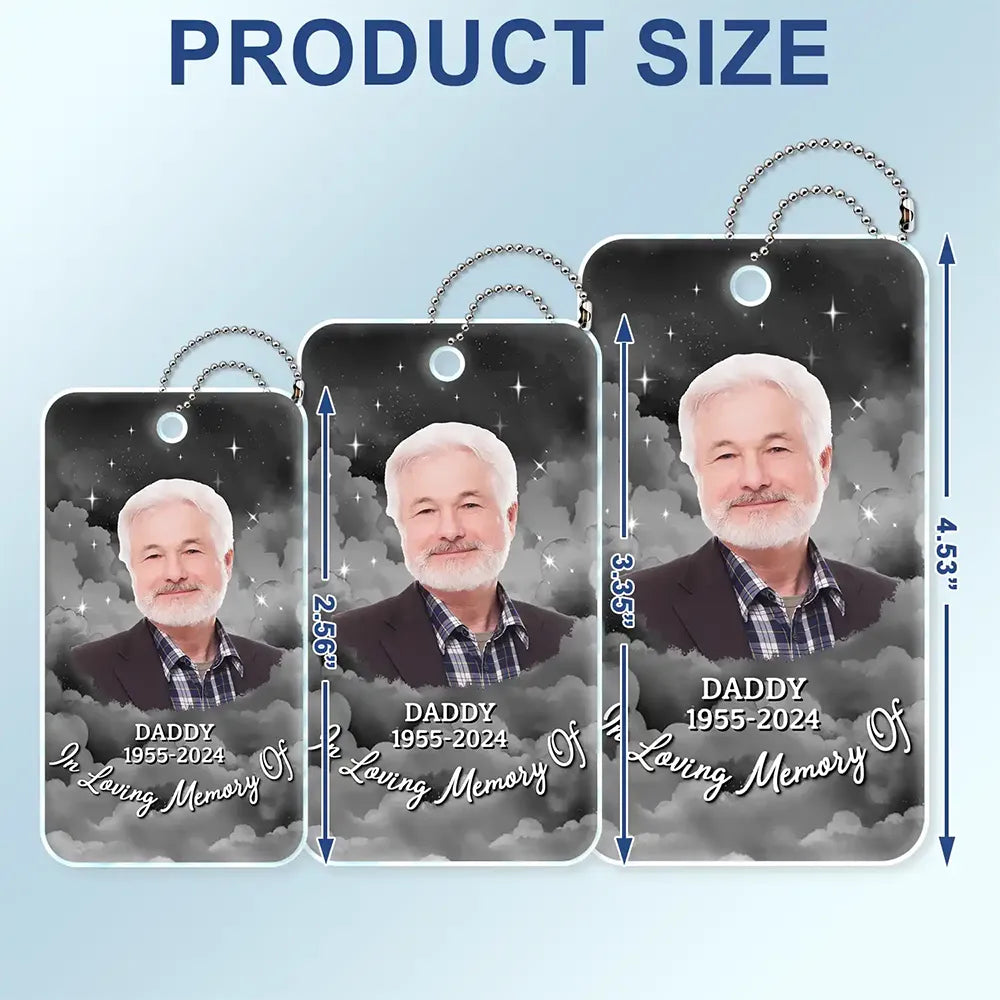 Custom Photo Memorial Your Wings Were Ready - Personalized Acrylic Car Hanger
