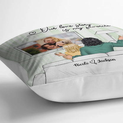 Custom Photo Our Love Story - Personalized Pillow