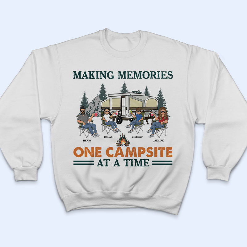 Camping Family Making Memories - Gift For Family - Personalized Custom T Shirt