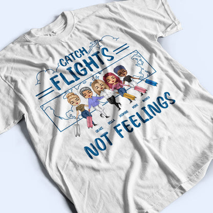 Travel Bestie Just Born With The Sky In Their Soul - Gift For Bestie - Personalized Custom T Shirt