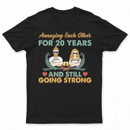 Family Couple Annoying Each Other - Gift For Couple - Personalized Custom T Shirt