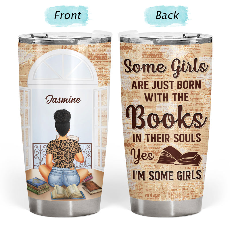 Just A Girl Who Loves Reading Books - Gift For Reading Lover - Personalized Custom Tumbler