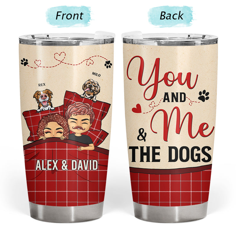 Couple All You Need Is Love And Dogs Husband Wife - Gift For Couples - Personalized Custom Tumbler