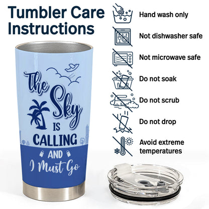 Work Hard Travel Harder - Gift For Traveling Lovers - Personalized Custom Tumbler