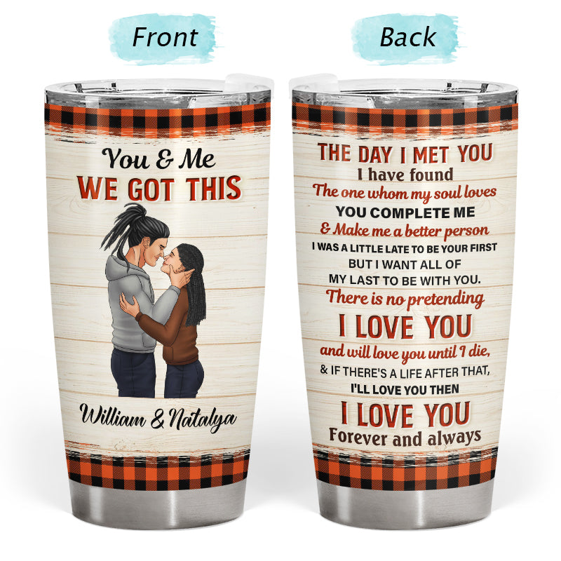 Couple The Day I Met You Husband Wife - Gift For Couples - Personalized Custom Tumbler