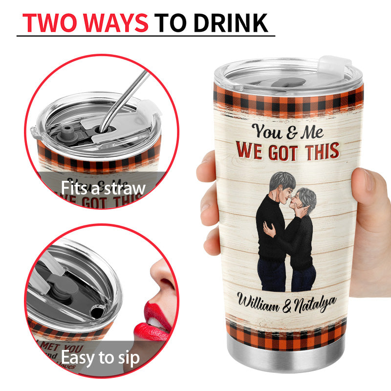 Couple The Day I Met You Husband Wife - Gift For Couples - Personalized Custom Tumbler