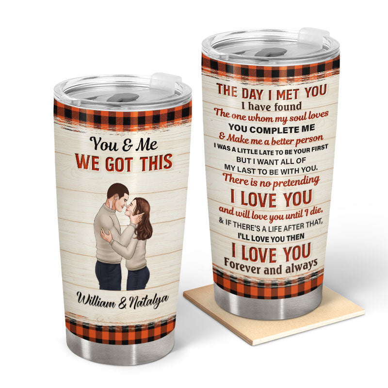 Couple The Day I Met You Husband Wife - Gift For Couples - Personalized Custom Tumbler