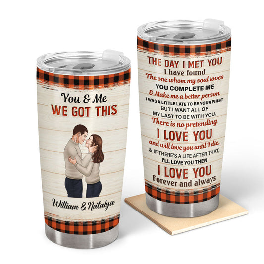 Couple The Day I Met You Husband Wife - Gift For Couples - Personalized Custom Tumbler