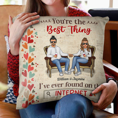 The Best Thing I've Ever Found - Couple Gift - Personalized Custom Pillow