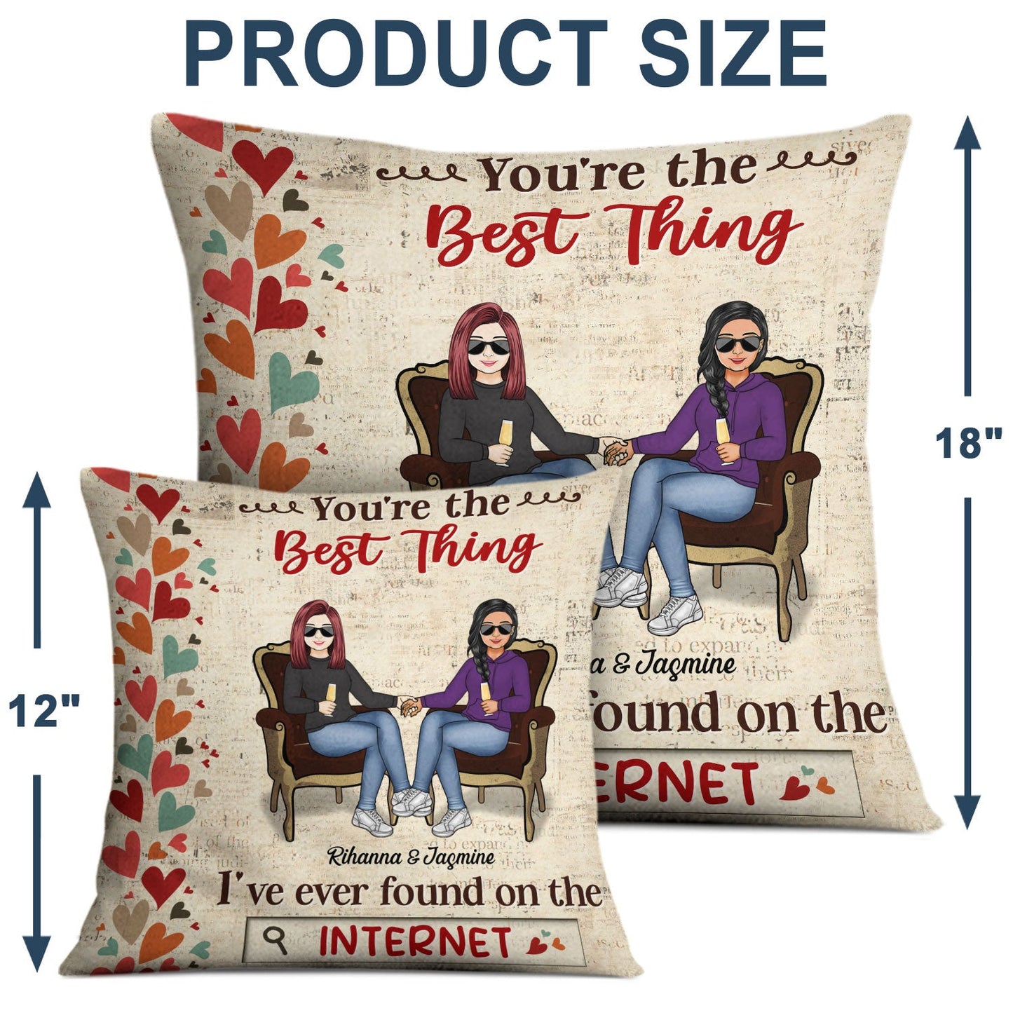 The Best Thing I've Ever Found - Couple Gift - Personalized Custom Pillow