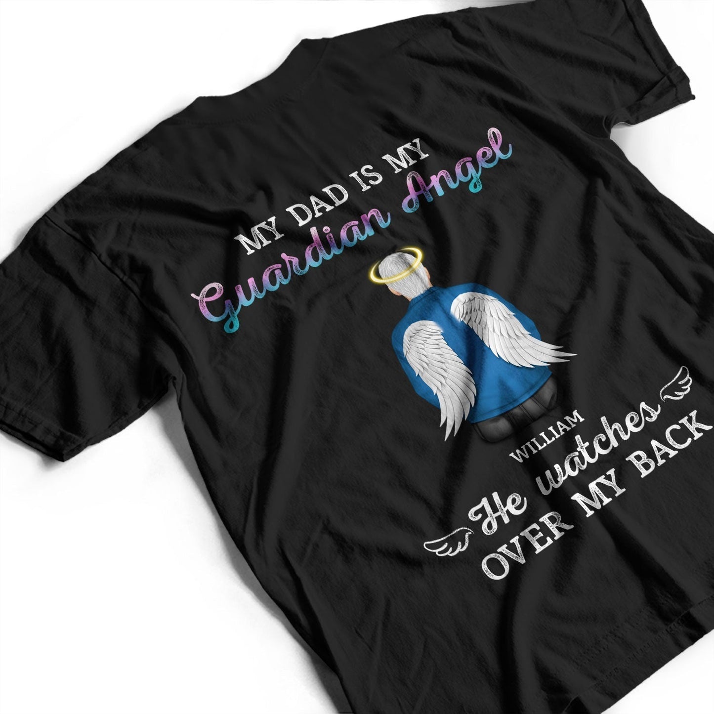 Memorial My Mom Is My Guardian Angel - Memorial Gift For Family, Mom Gift, Dad Gift - Personalized Custom T Shirt