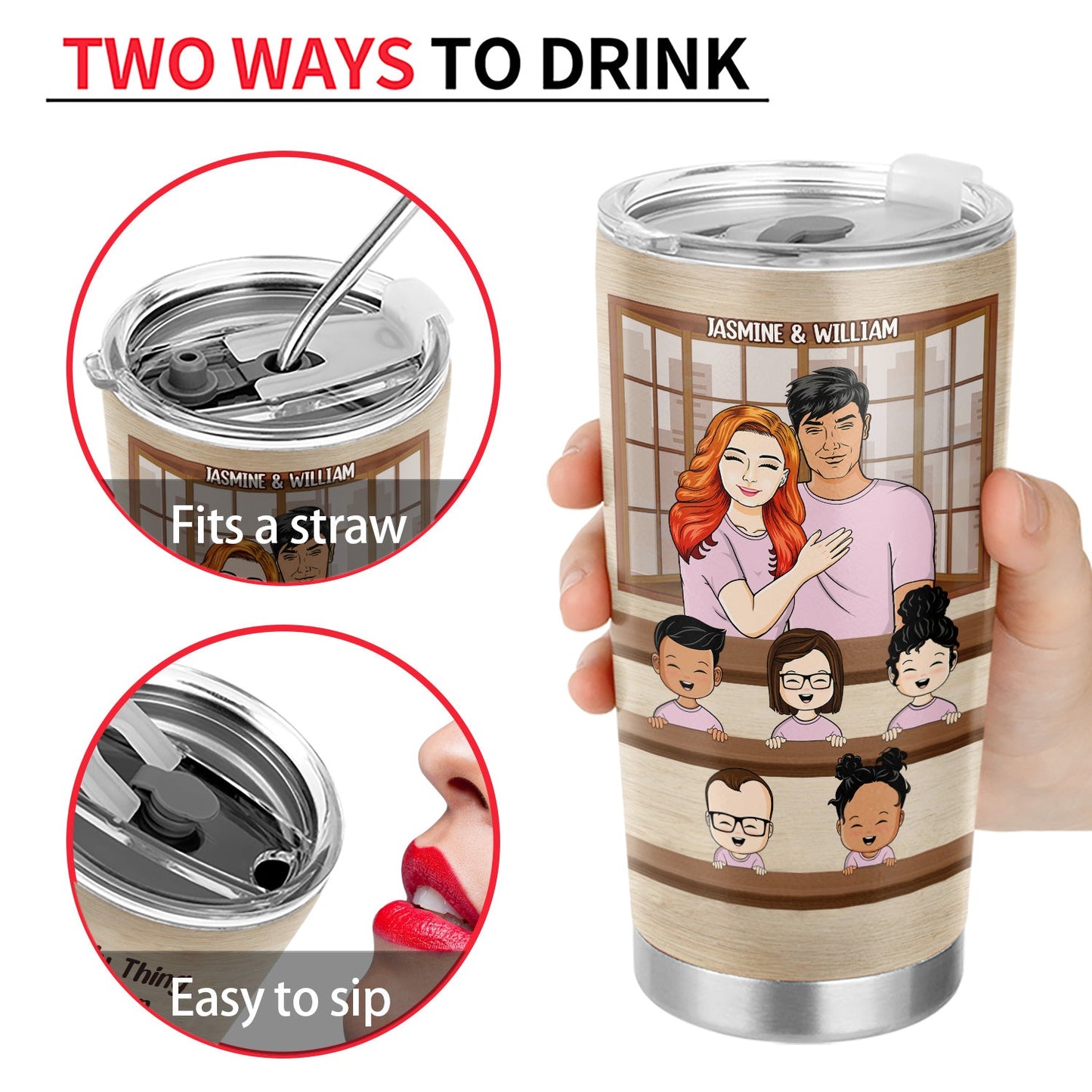 Husband To Wife Our Children Have You As Their Mom - Gift For Mom - Personalized Custom Tumbler