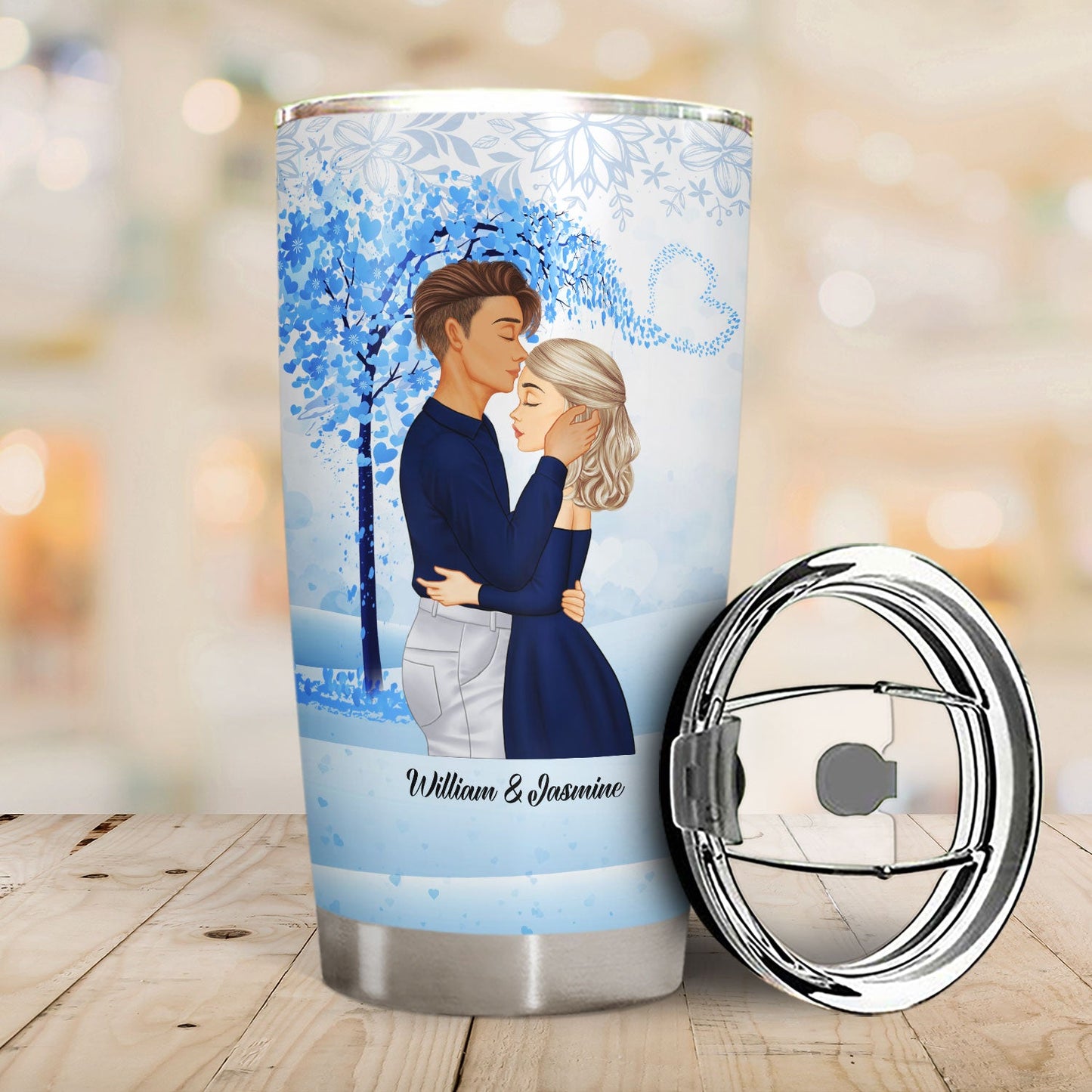 Couple Side View Everytime I See You - Gift For Couples - Personalized Custom Tumbler