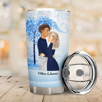Couple Side View Everytime I See You - Gift For Couples - Personalized Custom Tumbler