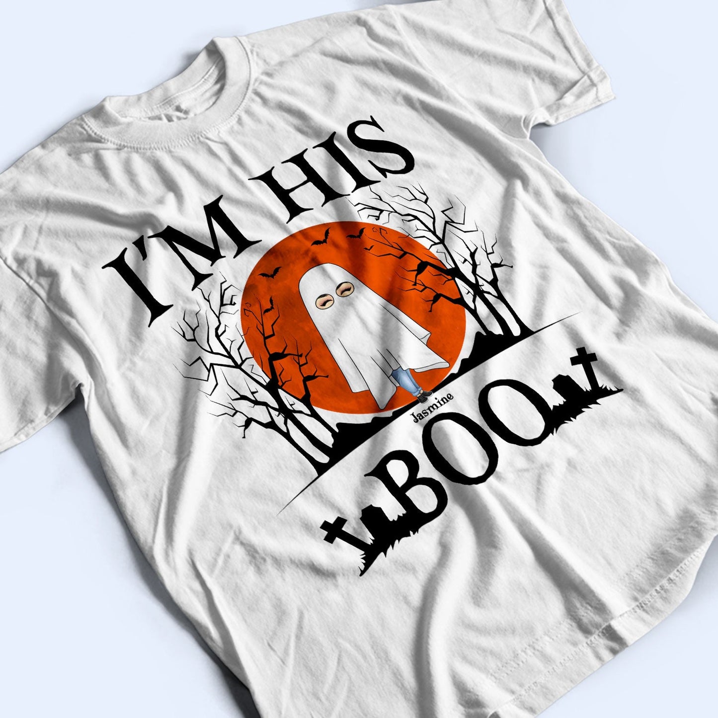 Her Boo His Witch - Gift For Couples - Personalized T Shirt