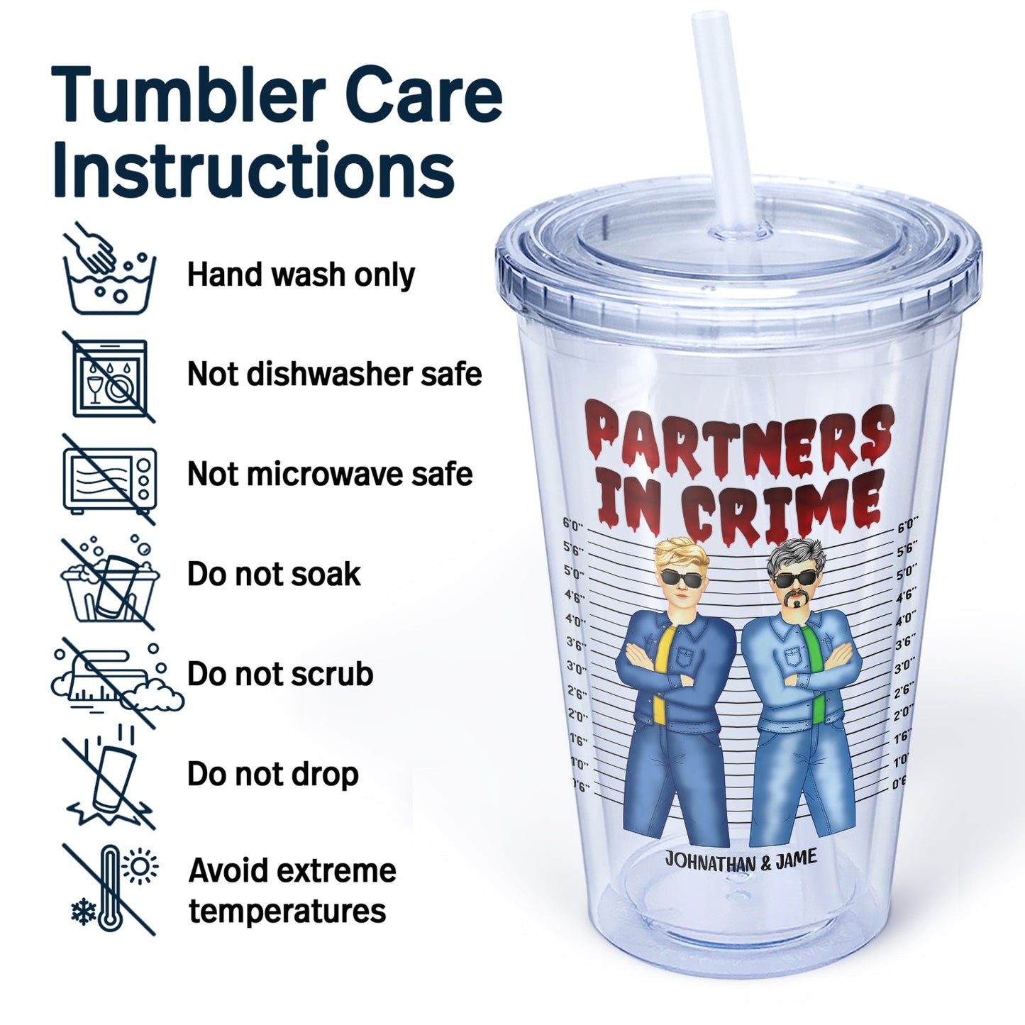 Ready With A Shovel - Gift For Bestie - Personalized Acrylic Insulated Tumbler With Straw