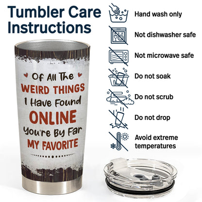 Couple You Are My Favorite By Far - Gift For Couples - Personalized Tumbler