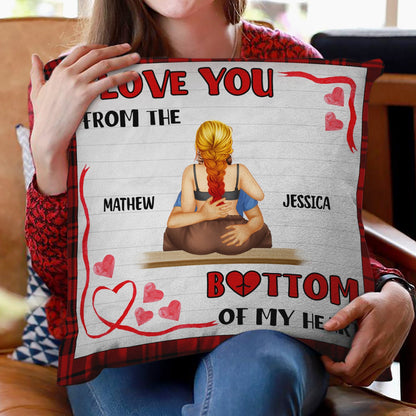 Bottom Of My Heart - Gift For Couples - Personalized Pillow
