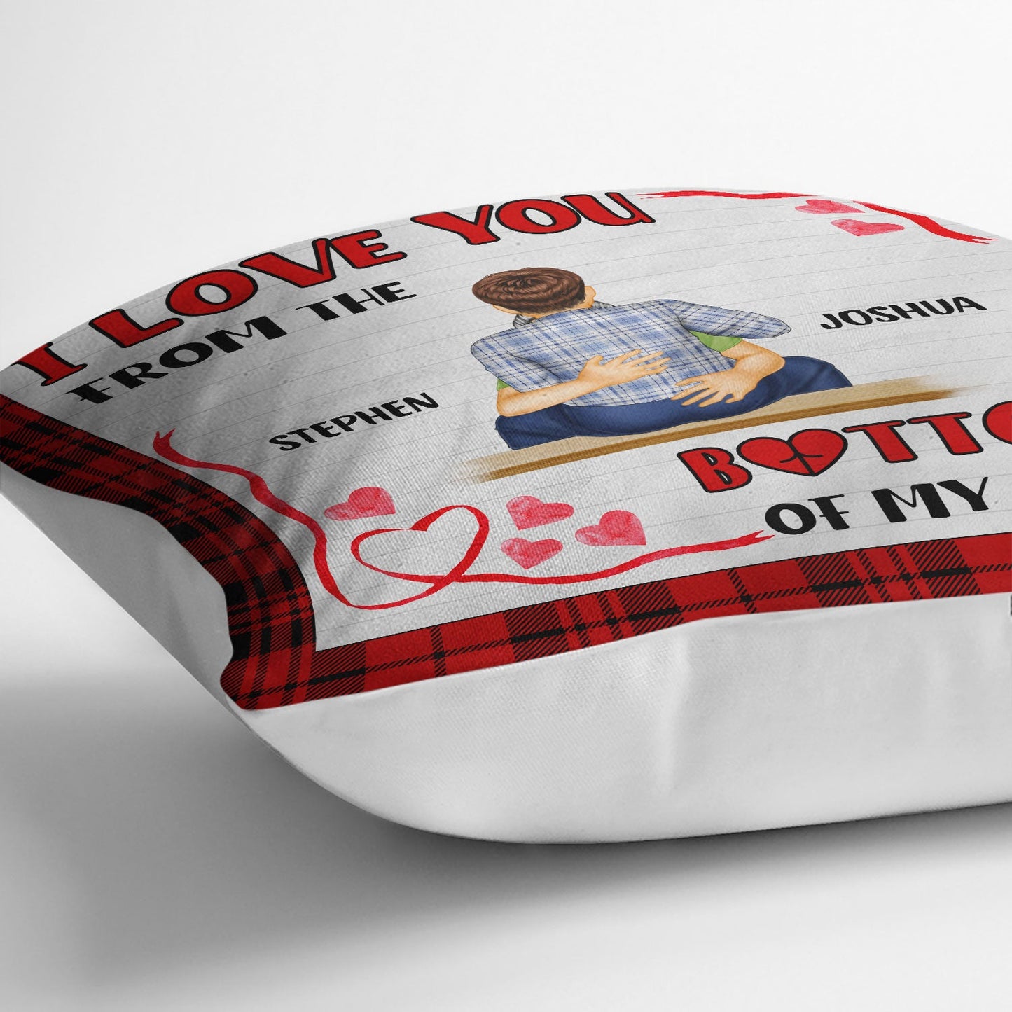Bottom Of My Heart - Gift For Couples - Personalized Pillow