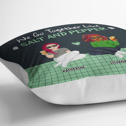 Like Salt And Pepper - Gift For Couples - Personalized Pillow