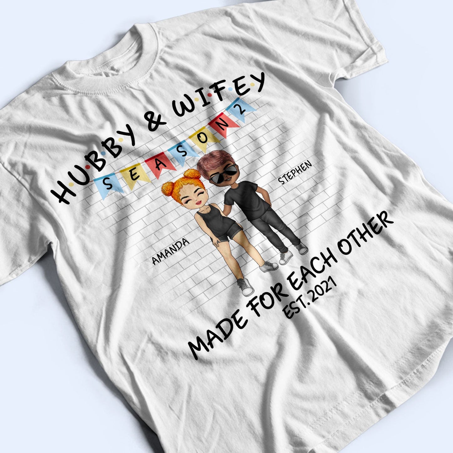 Season Hubby & Wifey - Gift For Couples - Personalized T Shirt