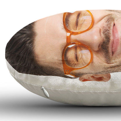 Custom Photo Face Cutout Wedding Couple - Gift For Couples - Personalized Custom Shaped Pillow