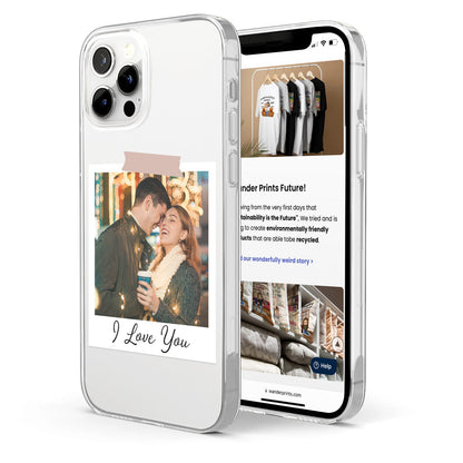 Custom Photo Clear Couple Family - Gift For Couples, Family, Yourself - Personalized Clear Phone Case