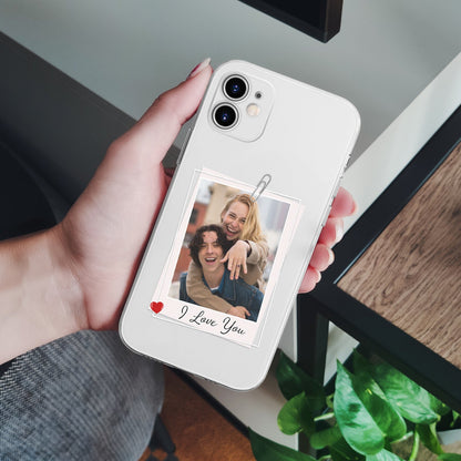 Custom Photo Clear Couple Family - Gift For Couples, Family, Yourself - Personalized Clear Phone Case