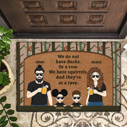 At A Rave - Gift For Mother, Father - Personalized Doormat