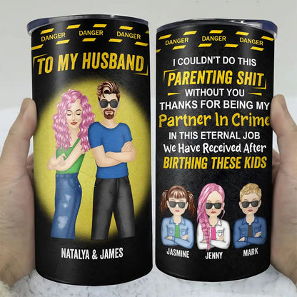 Partner In Crimes - Personalized 4 In 1 Can Cooler Tumbler