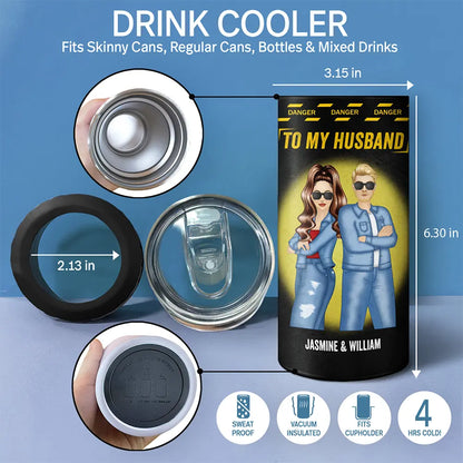 Partner In Crimes - Personalized 4 In 1 Can Cooler Tumbler