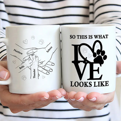 Hands In This Is Love - Personalized Mug