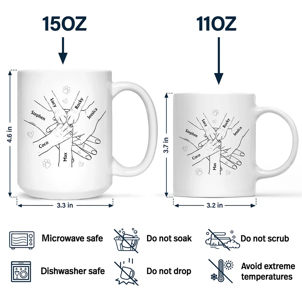 Hands In This Is Love - Personalized Mug