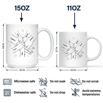 Hands In This Is Love - Personalized Mug