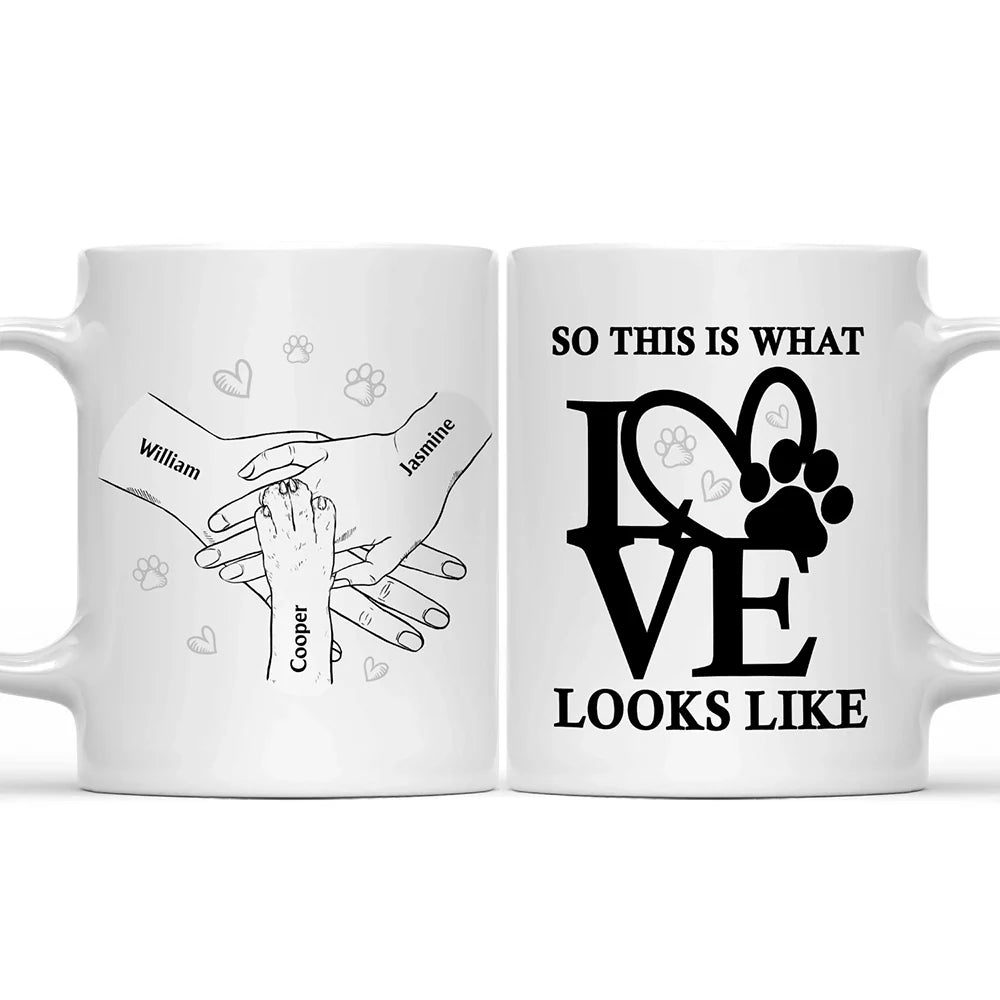 Hands In This Is Love - Personalized Mug