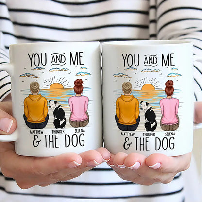 You And Me And The Dog Beach - Personalized Mug