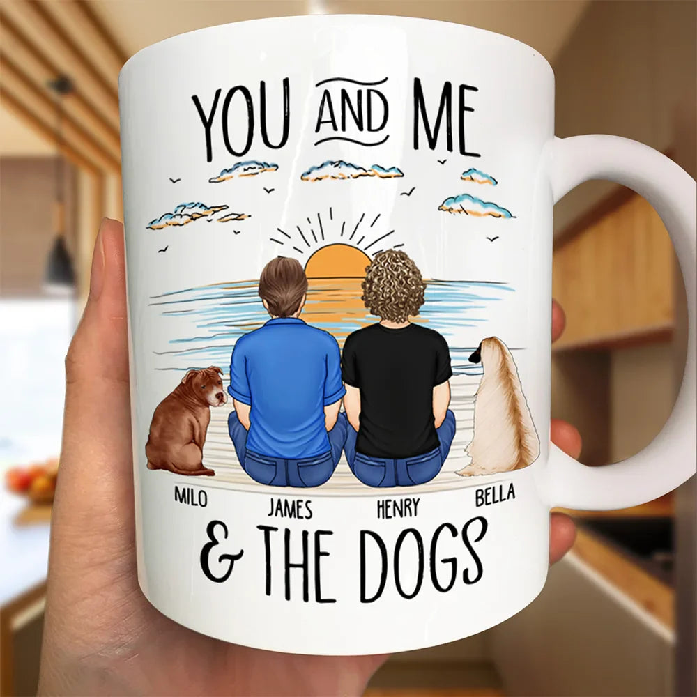 You And Me And The Dog Beach - Personalized Mug