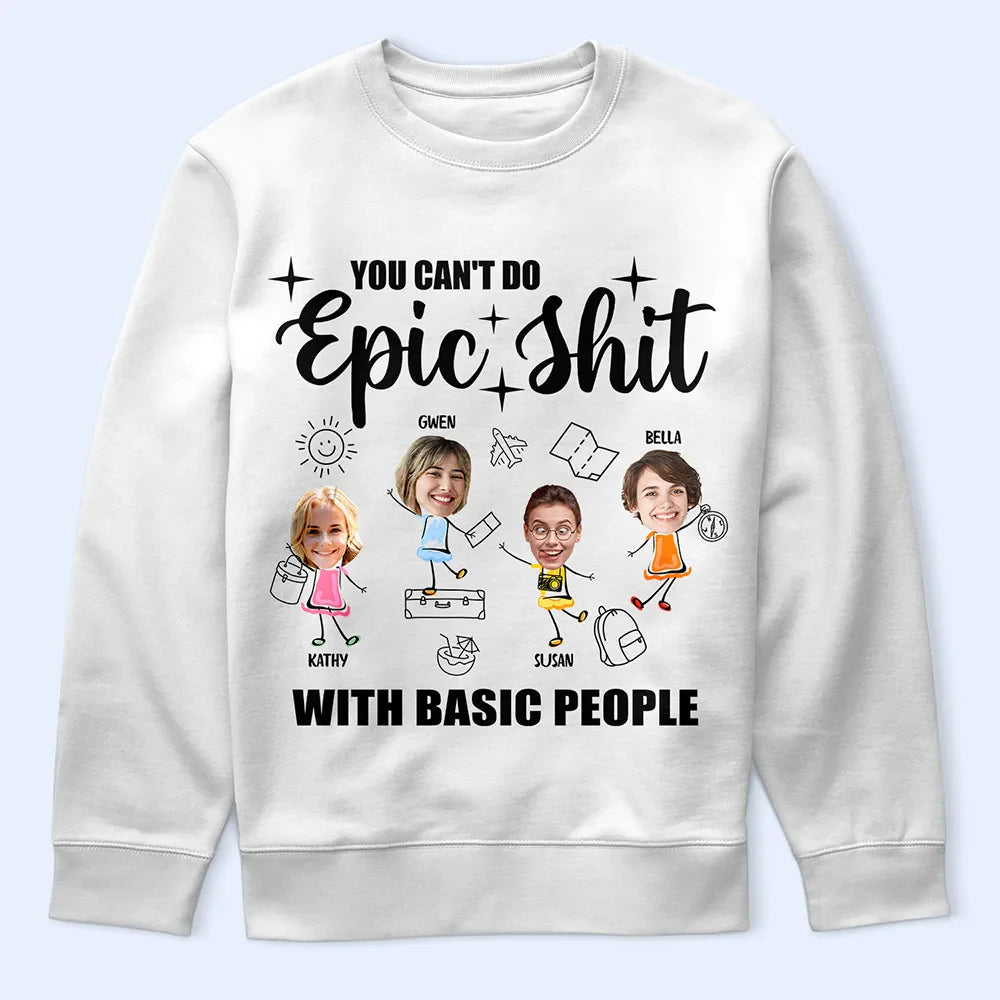 Custom Photo With Basic People - Personalized T Shirt
