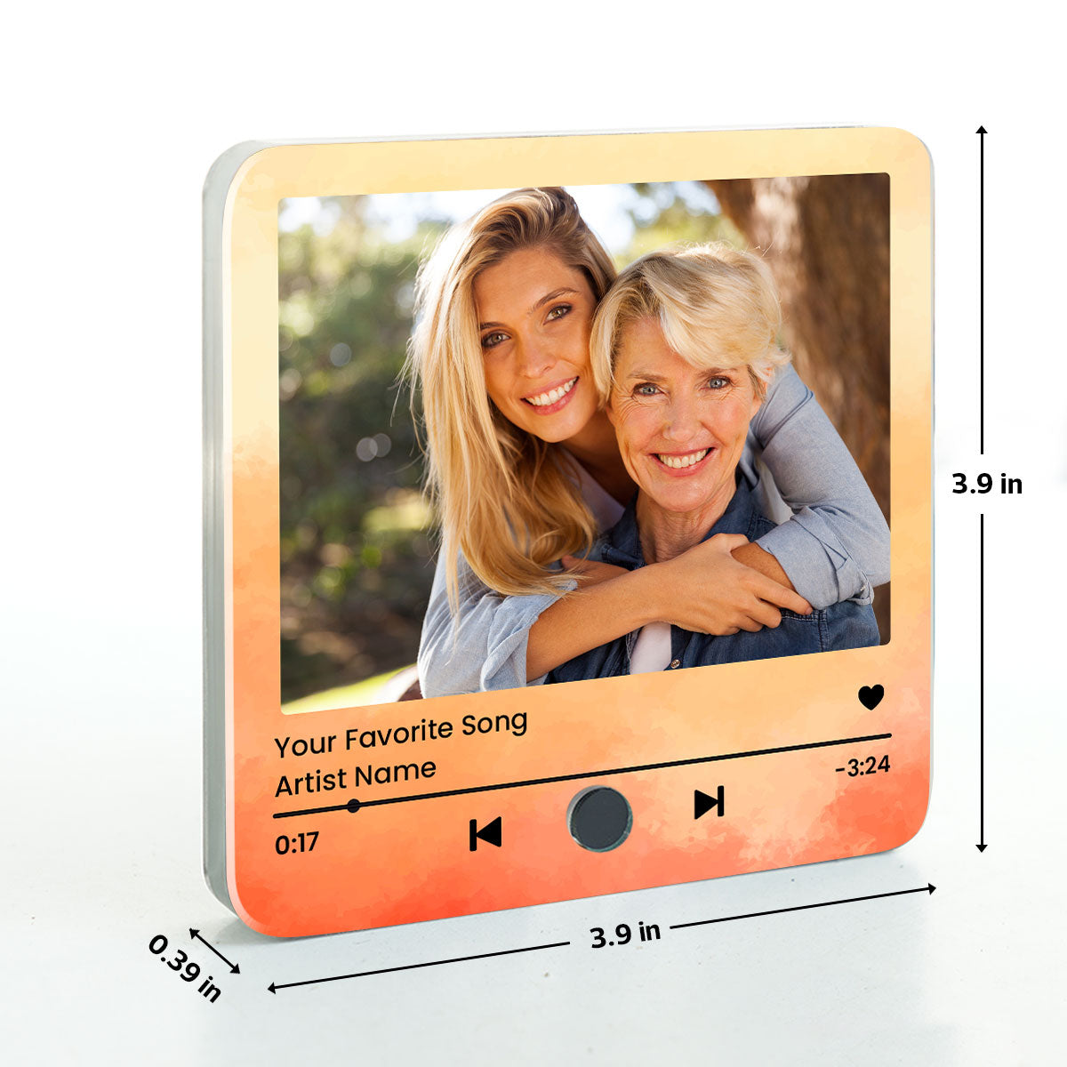 Capturing Mother Daughter Moments Favorite Song Personalized Music Fridge Magnet, Perfect Mother's Day Gift, Music Gift For Mom, Gift From Daughter