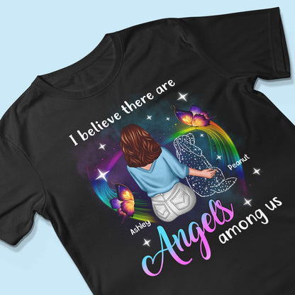 Angels Among Us Dog Memorial Personalized Shirt