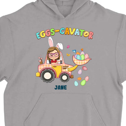 Kid - Easter Gift For Grandson Eggs-Cavator - Personalized Kid T-shirt, Kid Hoodie, Kid Sweatshirt (VT) Shirts & Tops The Next Custom Gift