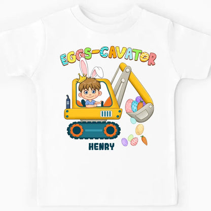 Kid - Easter Gift For Grandson Eggs-Cavator - Personalized Kid T-shirt, Kid Hoodie, Kid Sweatshirt (VT) Shirts & Tops The Next Custom Gift