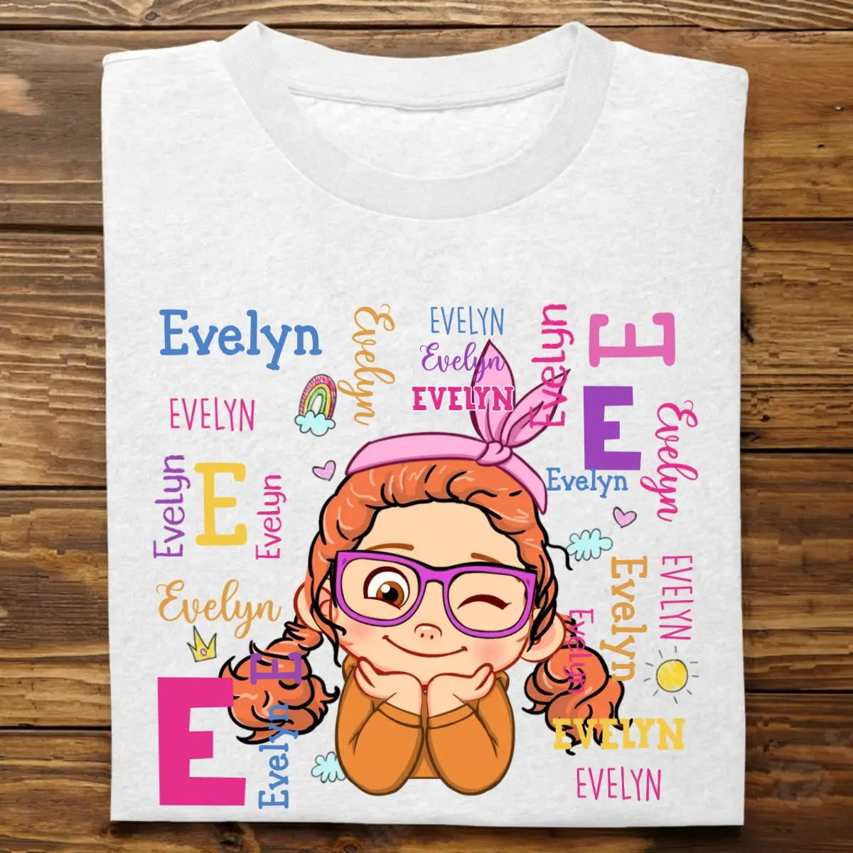 Kid - Gift For Granddaughter Repeating Name - Personalized Kid T-shirt, Kid Hoodie, Kid Sweatshirt Shirts & Tops The Next Custom Gift