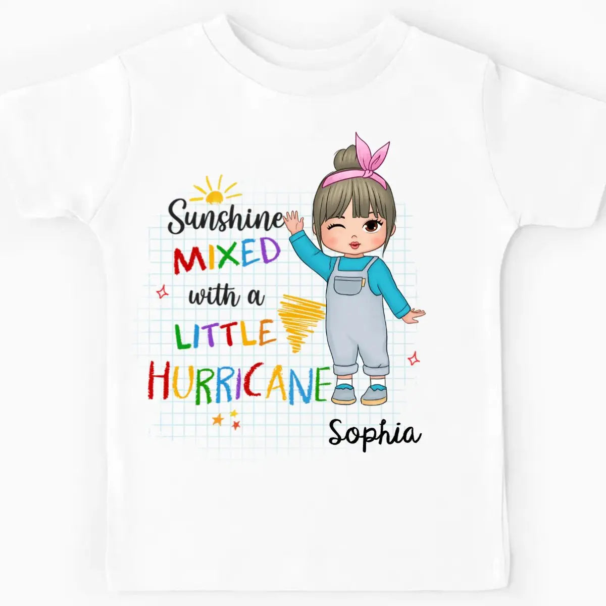 Kid - Sunshine Mixed With Hurricane - Personalized Kid T-shirt, Kid Hoodie, Kid Sweatshirt (TL) Shirts & Tops The Next Custom Gift