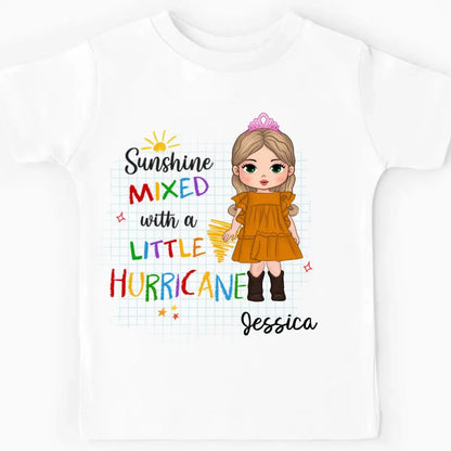 Kid - Sunshine Mixed With Hurricane - Personalized Kid T-shirt, Kid Hoodie, Kid Sweatshirt (TL) Shirts & Tops The Next Custom Gift