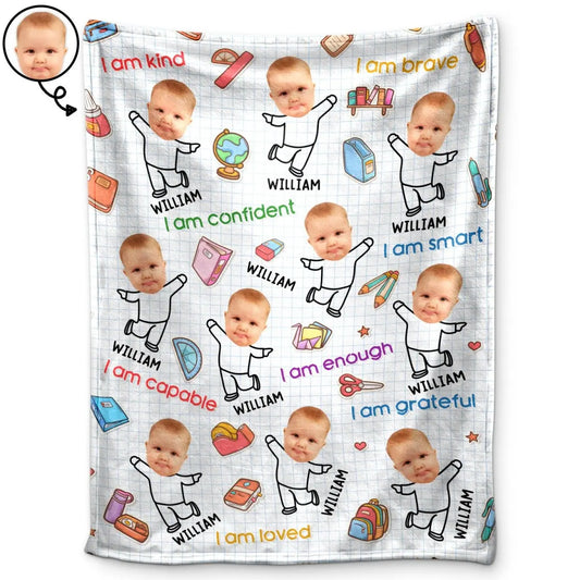 Kids - Custom Photo I Am - Personalized Blanket (TL) Blanket The Next Custom Gift