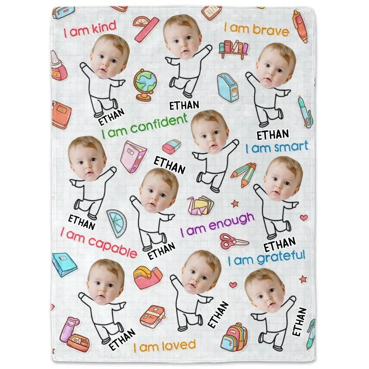 Kids - Custom Photo I Am - Personalized Blanket (TL) Blanket The Next Custom Gift